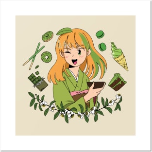 Matcha-chan Posters and Art